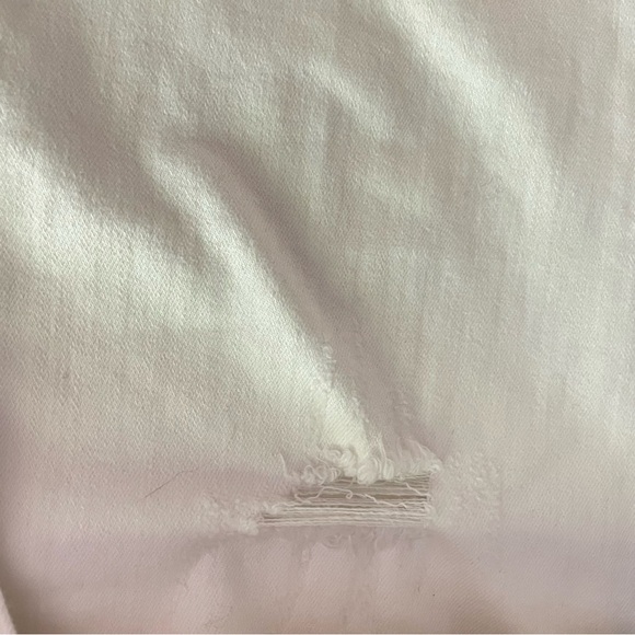 Anthropologie Pilcro & The Letterpress White Denim Overalls Size 27 26732 - Picture 11 of 16